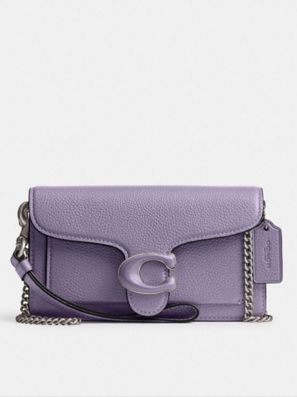 Coach Tabby Crossbody Wristlet Lavender Leather